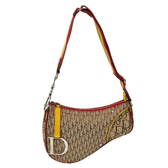 Dior Multicolor Canvas Shoulder Bag - Picture 6 of 14